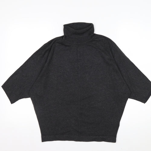 Phase Eight Women’s Grey Roll Neck Relaxed Knit Jumper Size S