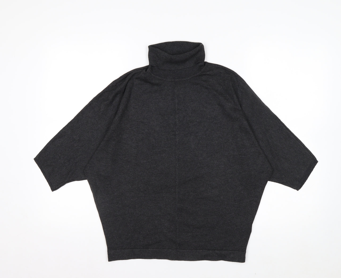 Phase Eight Women’s Grey Roll Neck Relaxed Knit Jumper Size S