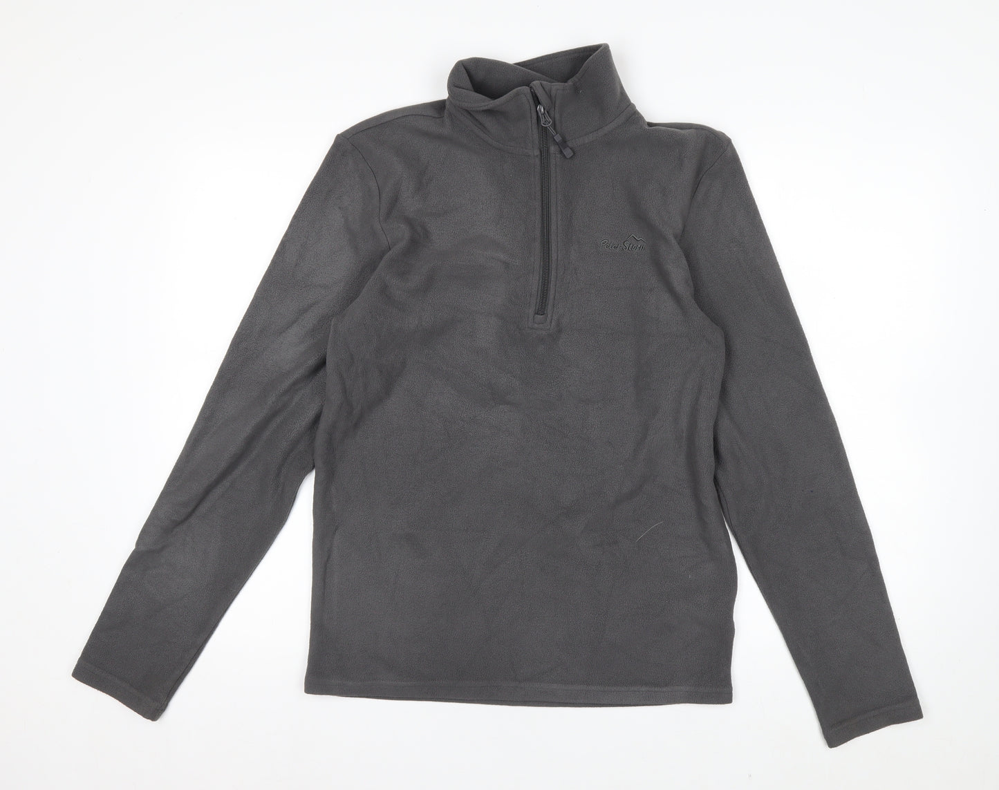 Peter Storm Men's Grey XS Fleece 1/4 Zip Pullover Sweatshirt