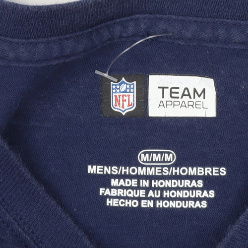 NFL Team Apparel Men's Blue New England Patriots Long Sleeve T-Shirt Size M