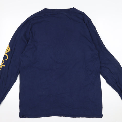Columbia Men's Blue PHG Long Sleeve Cotton Hunting T-Shirt Size L