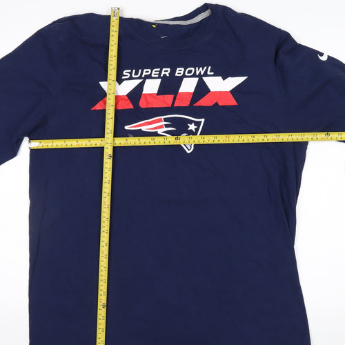 Nike Men’s Navy Super Bowl XLIX Long Sleeve T-Shirt XL Regular Fit
