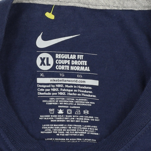 Nike Men’s Navy Super Bowl XLIX Long Sleeve T-Shirt XL Regular Fit
