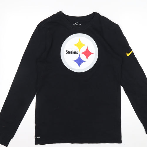 Nike Men’s Black Steelers Dri-Fit Long Sleeve Athletic Tee S