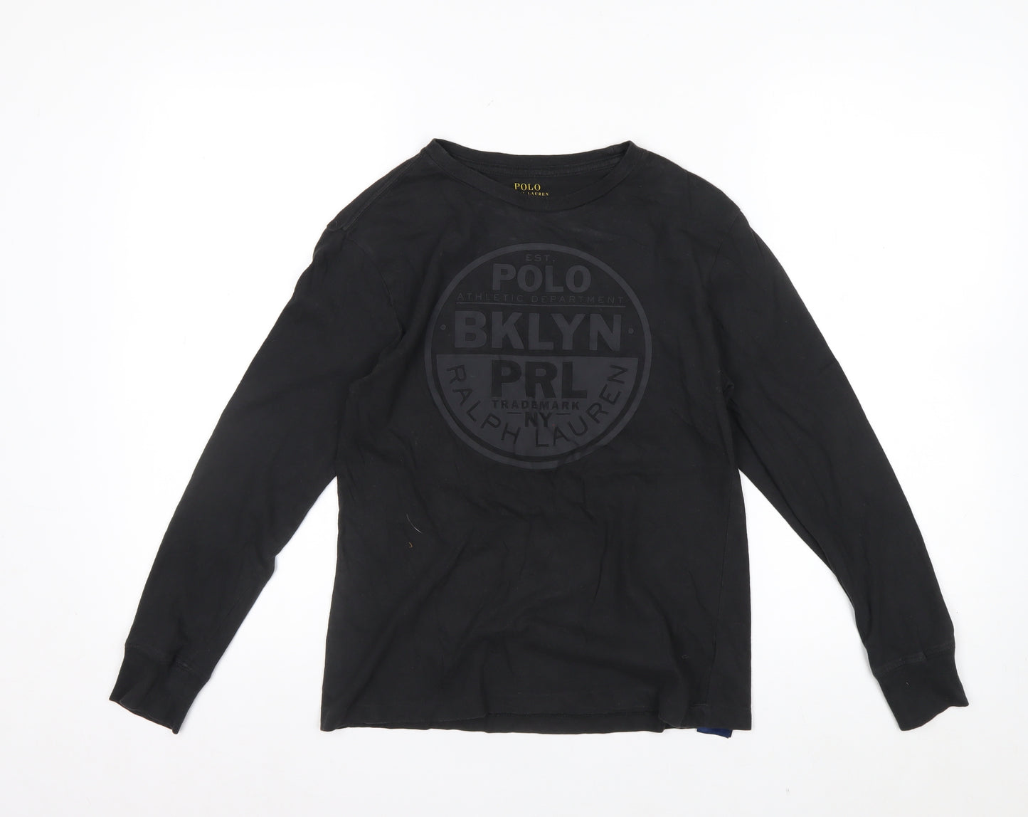 Ralph Lauren Men’s Black Long Sleeve Crew Neck Casual Top M