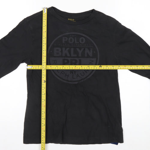 Ralph Lauren Men’s Black Long Sleeve Crew Neck Casual Top M