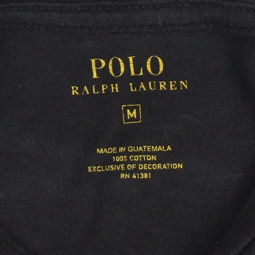 Ralph Lauren Men’s Black Long Sleeve Crew Neck Casual Top M