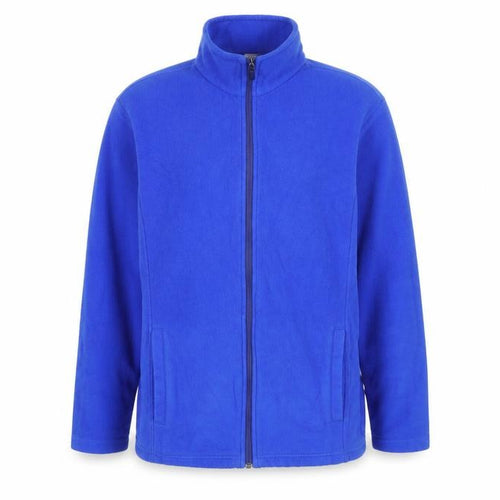 Lands' End Men's Blue Fleece Full Zip Jacket 2XL Regular Fit