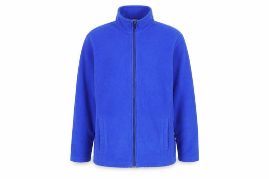Lands' End Men's Blue Fleece Full Zip Jacket 2XL Regular Fit