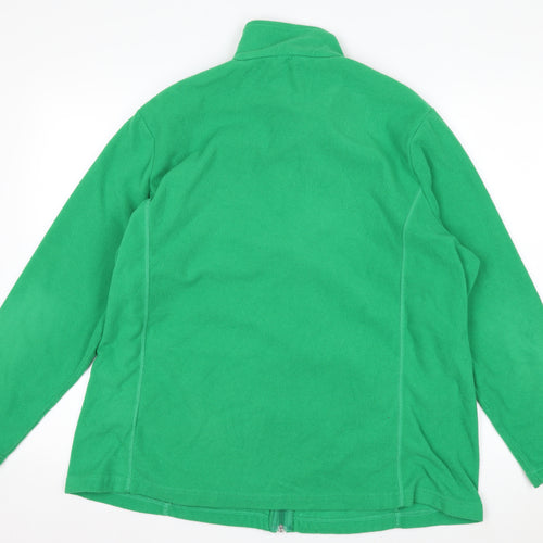 Lands' End Women's Green Fleece Full Zip Jacket Size 20 Plus