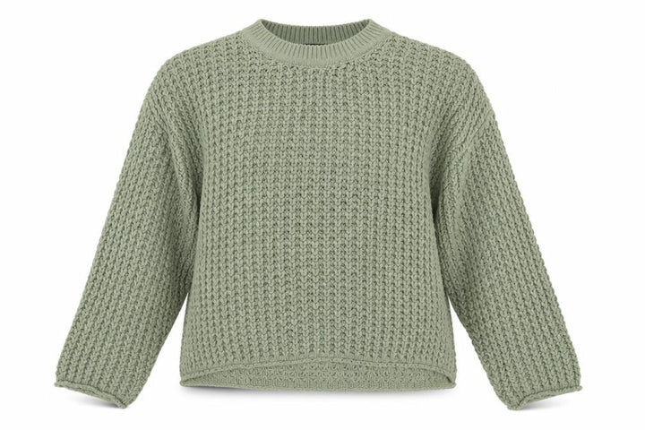 New Look Women's Green Chunky Knit Relaxed Pullover Jumper Size S