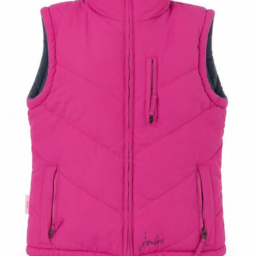Joules Womens Pink XS Puffer Waistcoat Gilet Sleeveless Outdoor Vest