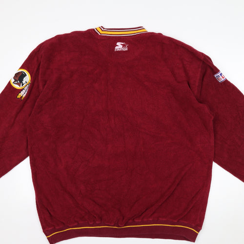 Starter Pro Line Men's Red XL Pullover Fleece NFL Sweatshirt