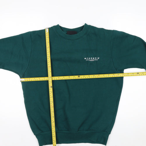 McKenzie Men's Green Crew Neck Pullover Sweatshirt Size M
