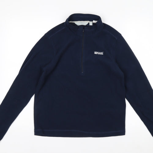 Regatta Great Outdoors Navy 1/2 Zip Fleece Sweatshirt Teens 14 Years