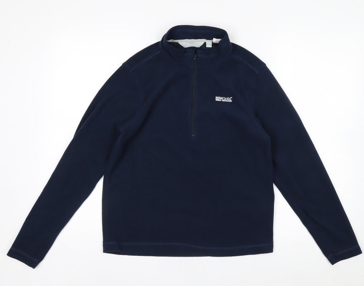 Regatta Great Outdoors Navy 1/2 Zip Fleece Sweatshirt Teens 14 Years