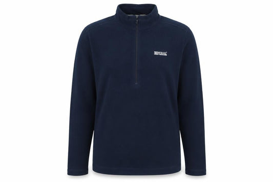 Front view of Regatta Great Outdoors Navy 1/2 Zip Fleece Sweatshirt Teens 14 Years