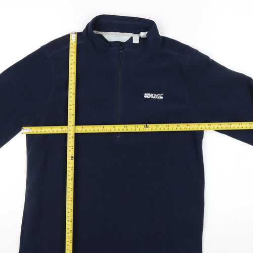Regatta Great Outdoors Navy 1/2 Zip Fleece Sweatshirt Teens 14 Years