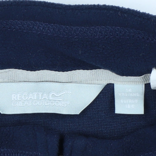 Regatta Great Outdoors Navy 1/2 Zip Fleece Sweatshirt Teens 14 Years