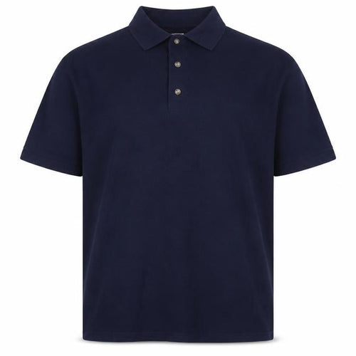 Anvil Men's Blue Short Sleeve Cotton Polo Shirt Size L