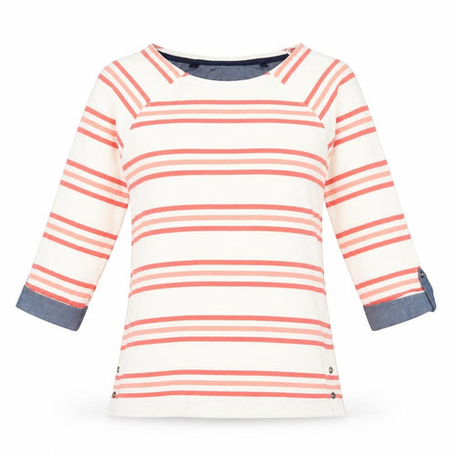 Next Women’s Multicoloured Striped 3/4 Sleeve Cotton T-Shirt Size 6