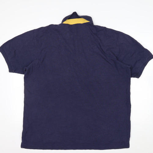 Disney Store Men’s Blue Donald Duck Polo Shirt XL Cotton
