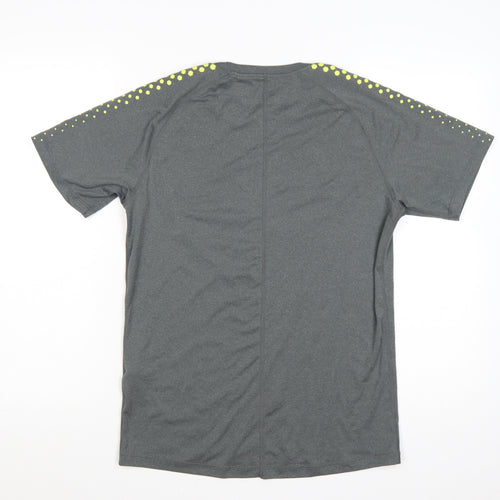 Asics Men's Grey Athletic Running T-Shirt Size M Short Sleeve