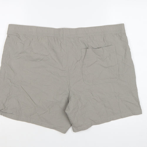 Marks and Spencer Men’s Grey Cotton Stretch Shorts 2XL Regular Fit