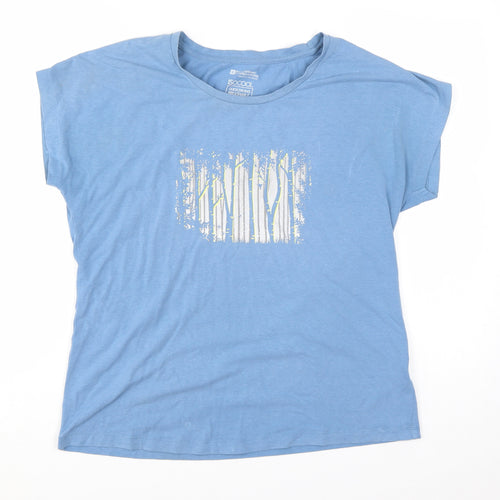 Mountain Warehouse Women Blue Size 12 Isocool Quick Dry T-Shirt