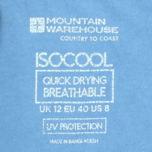 Mountain Warehouse Women Blue Size 12 Isocool Quick Dry T-Shirt