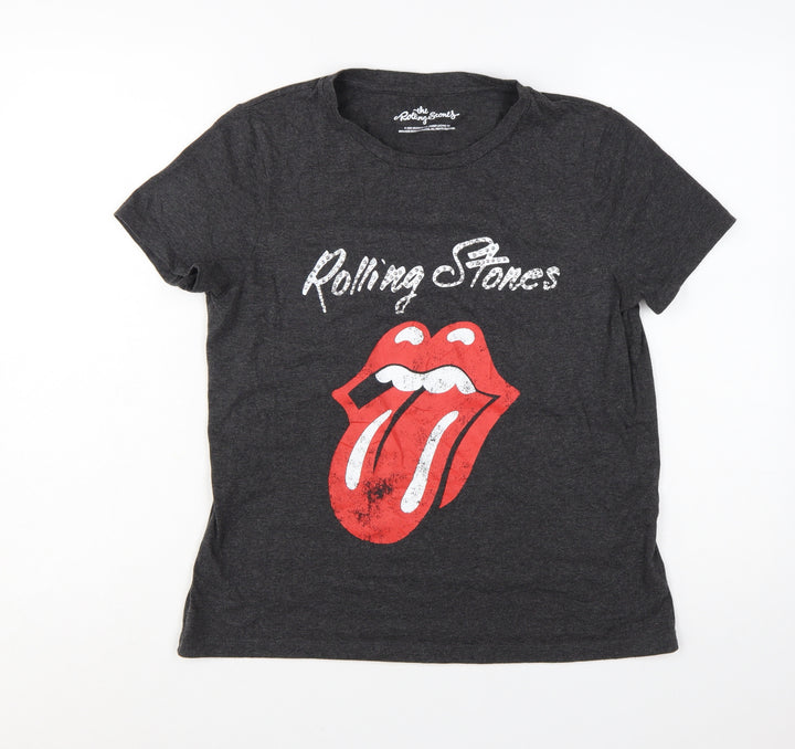 The Rolling Stones Women's Black Graphic T-Shirt Size 12