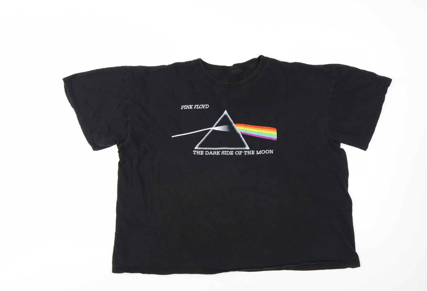 Pink Floyd Unisex Black 2XL Music Graphic T-Shirt Cotton Crew Neck