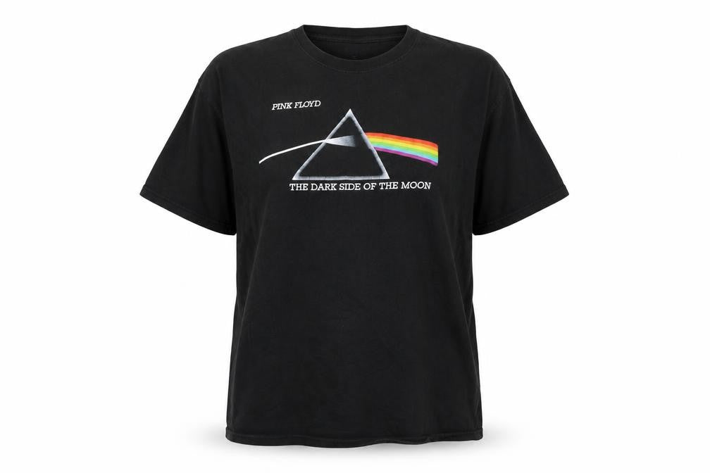 Pink Floyd Unisex Black 2XL Music Graphic T-Shirt Cotton Crew Neck