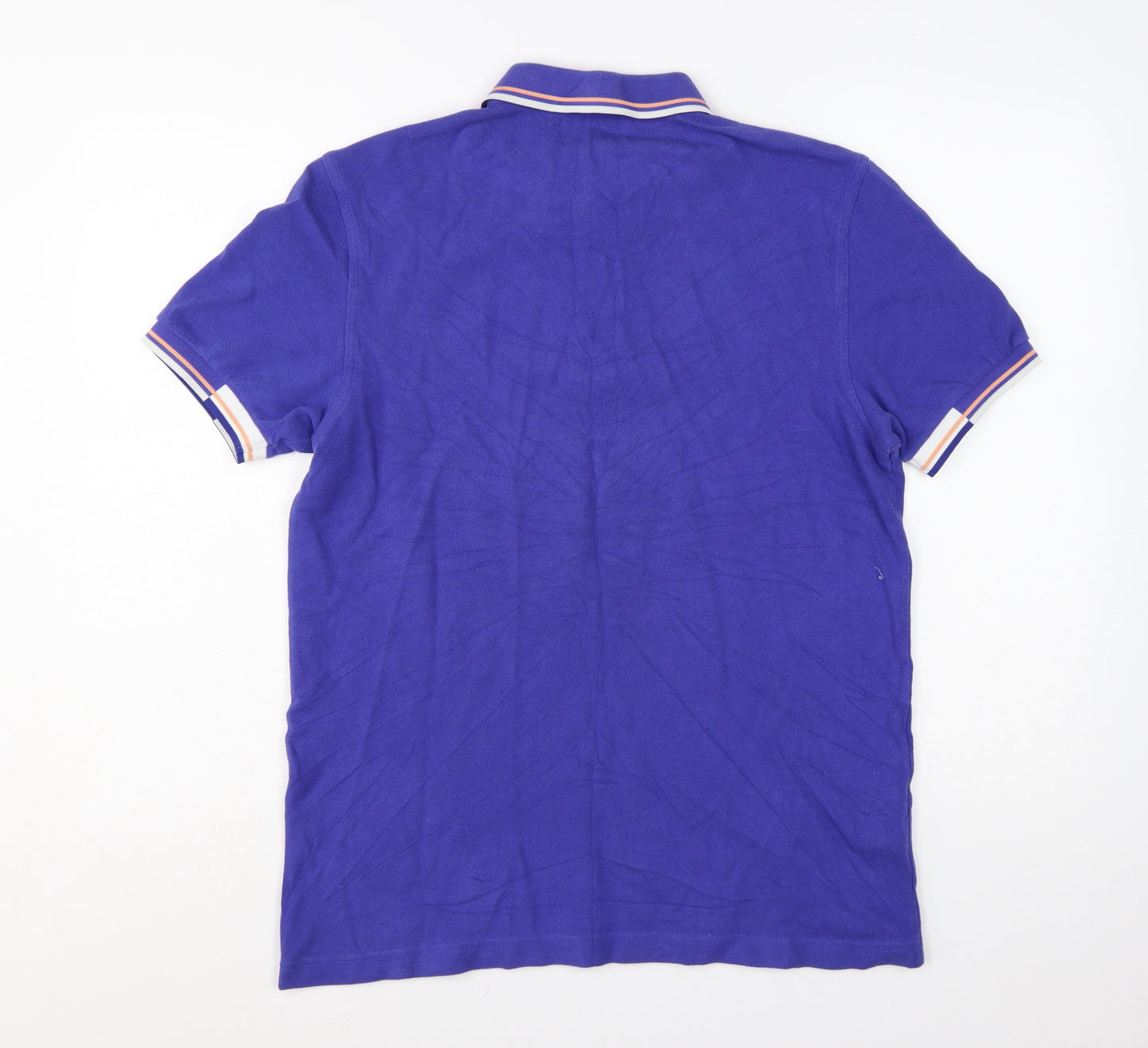 Fred Perry Men's Blue Cotton Polo Shirt M Regular Fit