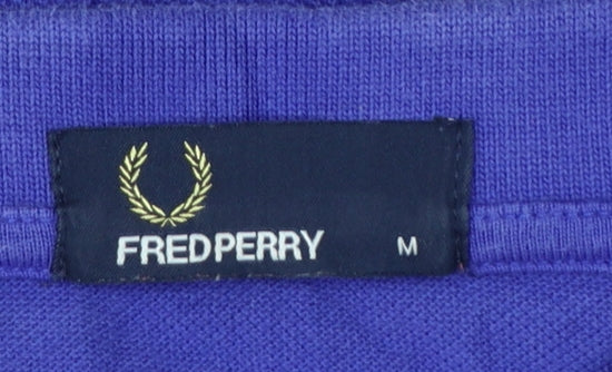Fred Perry Men's Blue Cotton Polo Shirt M Regular Fit