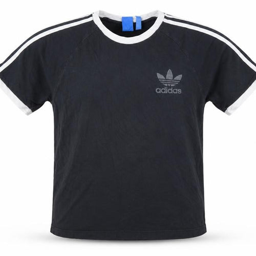 Adidas Men’s Black T-Shirt Size L Retro Sports Crew Neck
