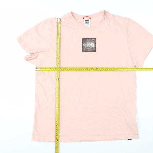 The North Face Men's Pink Graphic Logo Cotton T-Shirt Size L