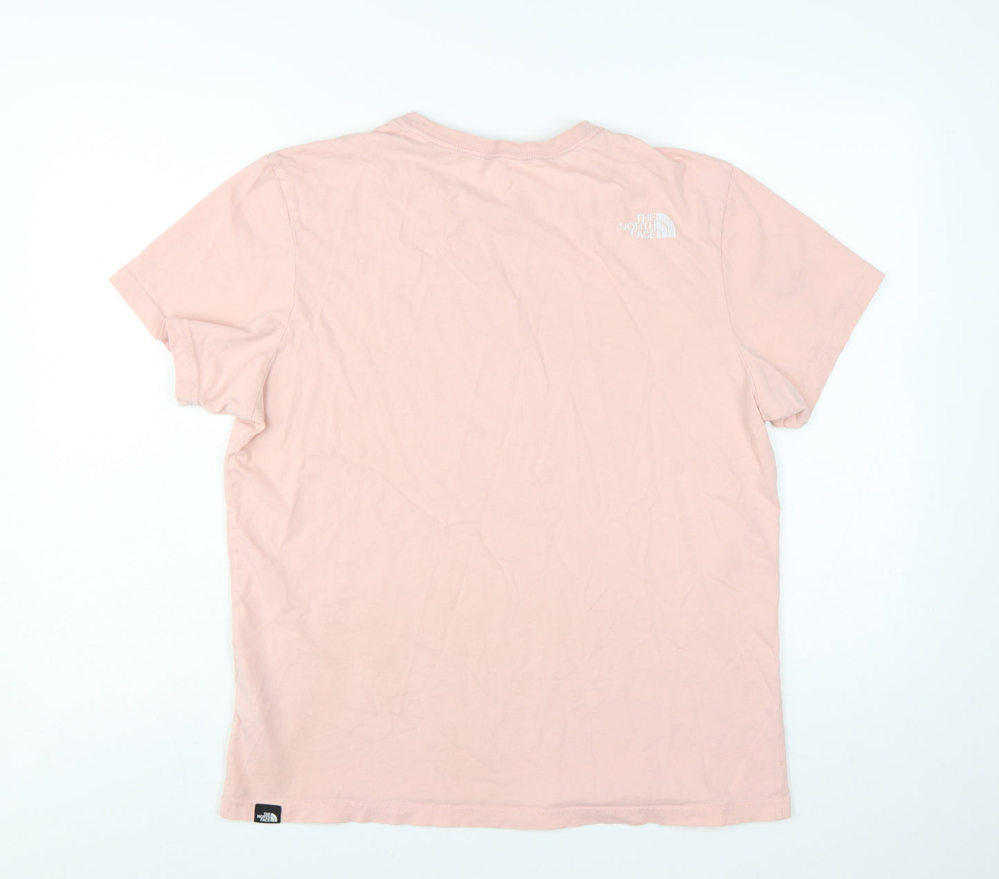 The North Face Men's Pink Graphic Logo Cotton T-Shirt Size L