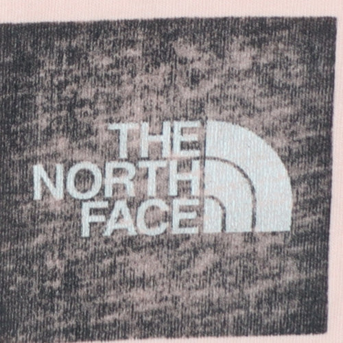 The North Face Men's Pink Graphic Logo Cotton T-Shirt Size L