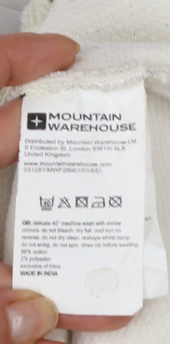 Mountain Warehouse Women Beige Full Zip Hoodie UK 16 Fleece Jacket