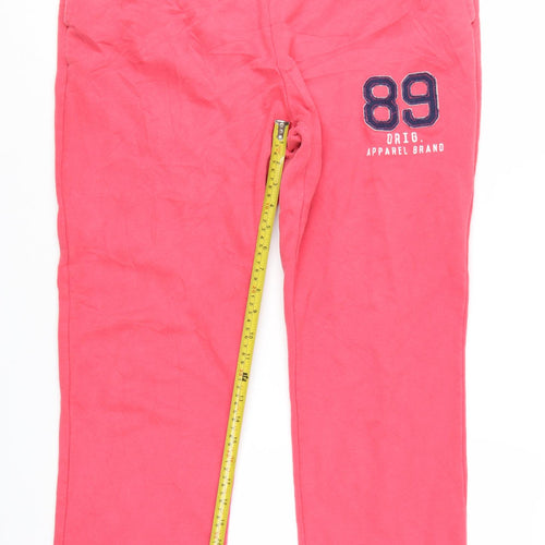 Esmara Womens Pink Cotton Blend Sweatpants L Casual Drawstring