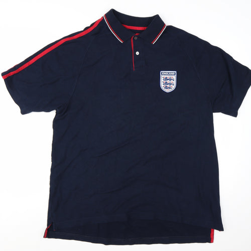 Marks and Spencer Mens Blue England Football Polo Shirt XL