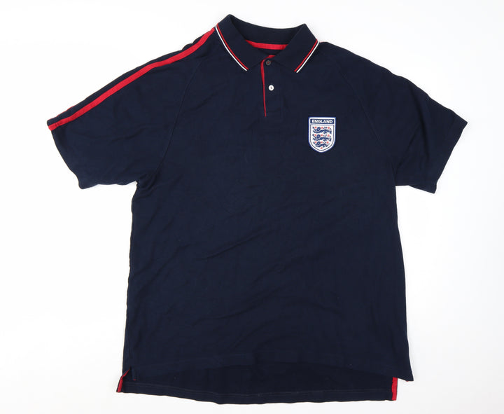 Marks and Spencer Mens Blue England Football Polo Shirt XL