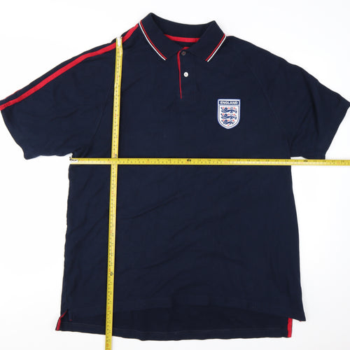 Marks and Spencer Mens Blue England Football Polo Shirt XL