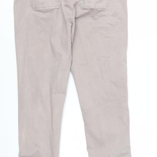 Marks and Spencer Women Beige Tapered Jeans Size 14 Regular Fit