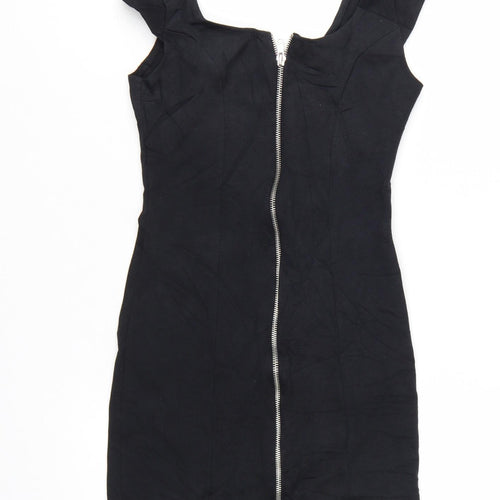 H&M Divided Women's Black Size 8 Bodycon Mini Dress