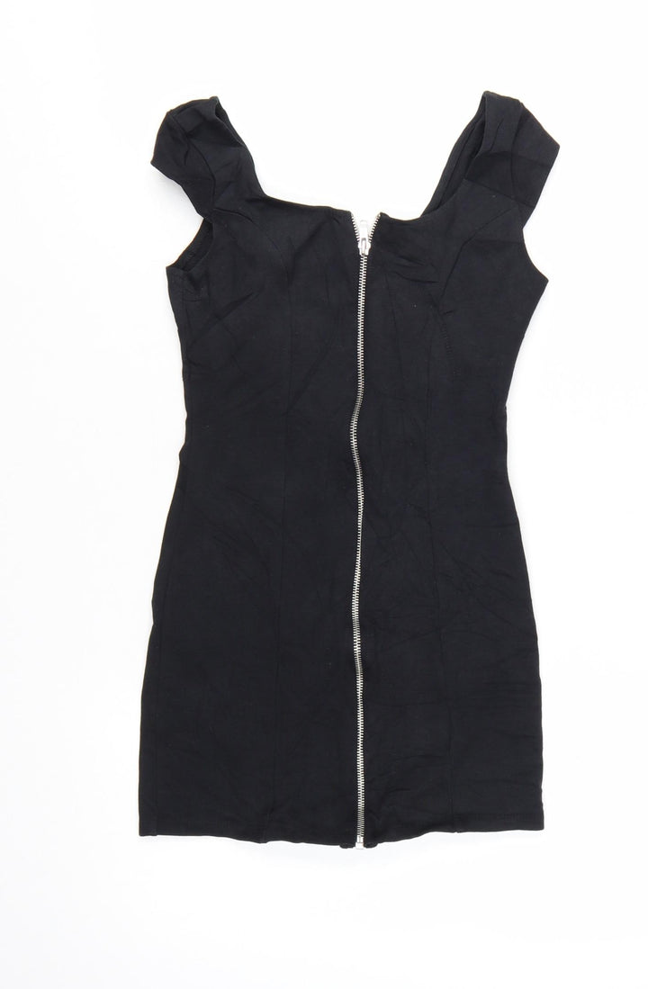 H&M Divided Women's Black Size 8 Bodycon Mini Dress