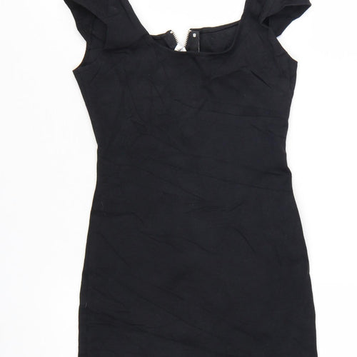 H&M Divided Women's Black Size 8 Bodycon Mini Dress