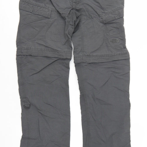 The North Face Womens Grey Cargo Convertible Trousers Size 6