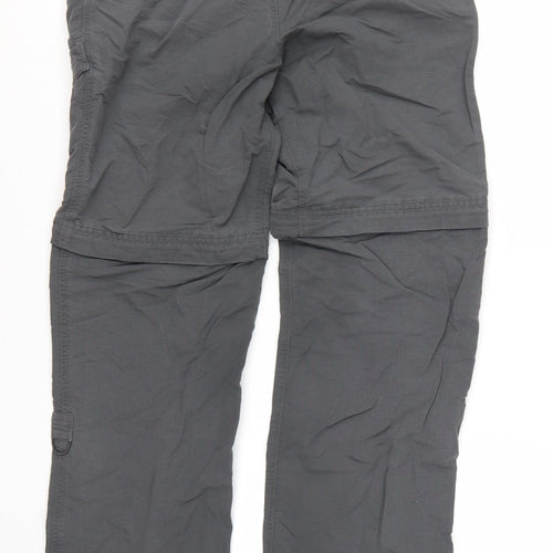The North Face Womens Grey Cargo Convertible Trousers Size 6